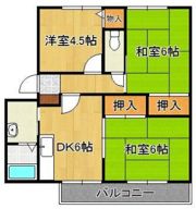 ハイツカトレアII番館の間取り画像