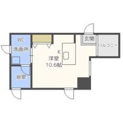 ルクレ堺筋本町レジデンスの間取り画像