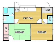 露木貸家の間取り画像