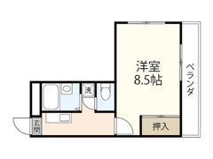 フローラ都紀βの間取り画像