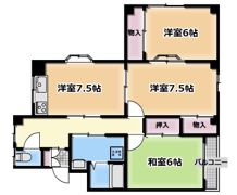 ハイツ北口の間取り画像
