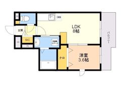 グランソレイユ博多南の間取り画像