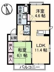 YMハイツ C棟の間取り画像
