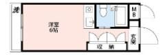 ハートハウス原木中山の間取り画像