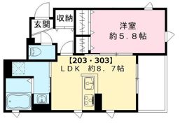 SORA千里の間取り画像
