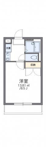 レオパレスリバーシティーの間取り画像