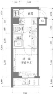 アデッソ新宿若松町の間取り画像