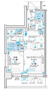 デュオステージ浦和岸町の間取り画像