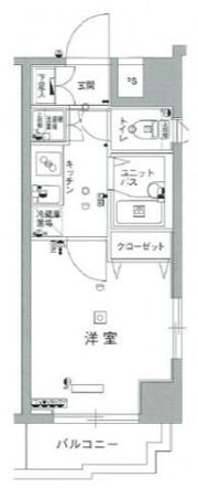 スカイコート後楽園壱番館の間取り画像