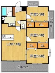 ガーデン・コートSUNATSUの間取り画像