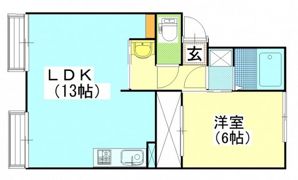 サンライフ泉田 B棟の間取り画像
