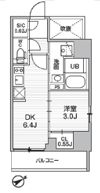 シーズンフラッツ武蔵小山の間取り画像