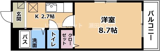 ハイツAsahiの間取り画像