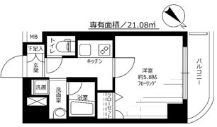 グリフィン新横浜・七番館の間取り画像