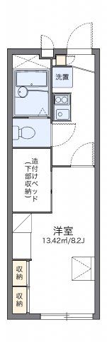 レオパレスはじめの間取り画像