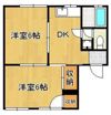 ハイツ大信の間取り画像