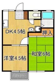 大庭ハイツA棟の間取り画像