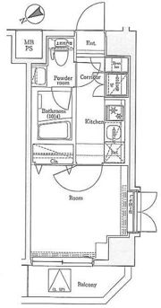 プレミアムキューブ新中野の間取り画像