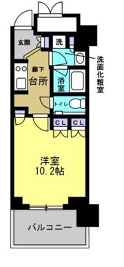 プラウドタワー武蔵小金井クロスWの間取り画像