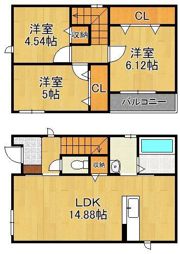 サンラプロ塔野 C棟の間取り画像