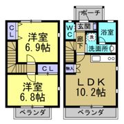 ESヒルズの間取り画像