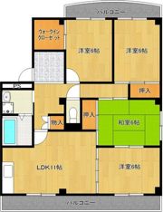 サンハウスレインボーの間取り画像