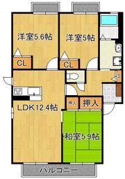 フェリーチェ学研台Iの間取り画像