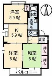 バリュージュグリーン Cの間取り画像