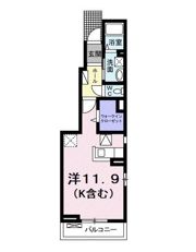 ベル オーブ 国立の間取り画像