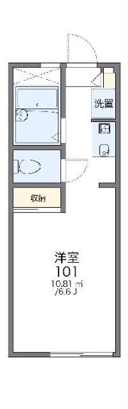 レオパレスアーク富岡Ⅱの間取り画像