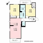 クレールガーデン小山 Aの間取り画像