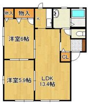 シャーメゾンみち C棟の間取り画像