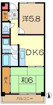 ヨコオマンションの間取り画像