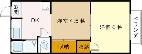 岡崎文化A棟の間取り画像