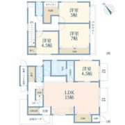 目黒本町1丁目戸建の間取り画像