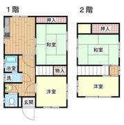 東岡山戸建の間取り画像