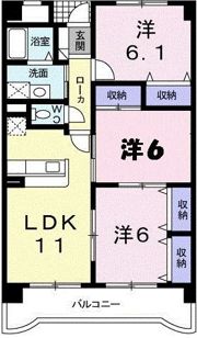 ヴィラ・クラッセ 広の間取り画像