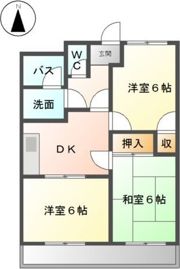 ハイツ新都田の間取り画像