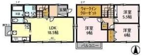 伊勝町貸家の間取り画像