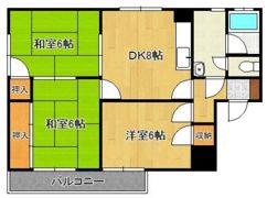 サングレイス富士見 603号の間取り画像