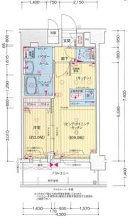 プレサンス西九条シティベイの間取り画像