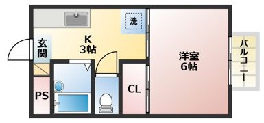 TOMIIハイツの間取り画像