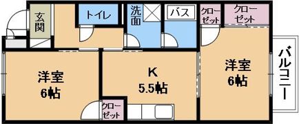 サープラス池田Ⅰの間取り画像