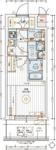 エステムコート新大阪 X VIパルスの間取り画像