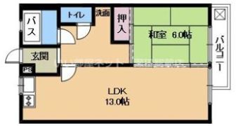ニューシャルマンの間取り画像