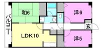 クリーンハイツ越智2の間取り画像