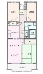 フォーレスト城北Aの間取り画像