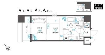 フェニックスヨコハマスクエアの間取り画像