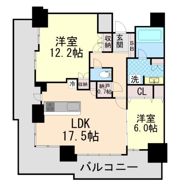 プラウドタワー住吉の間取り画像