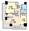 プラウドタワー住吉の間取り画像